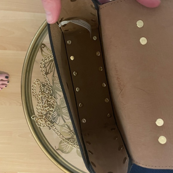 Black faux fur handle handbag - Picture 4 of 5